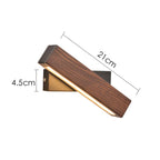 Adjustable Wooden LED Wall Light – Modern Reading Lamp