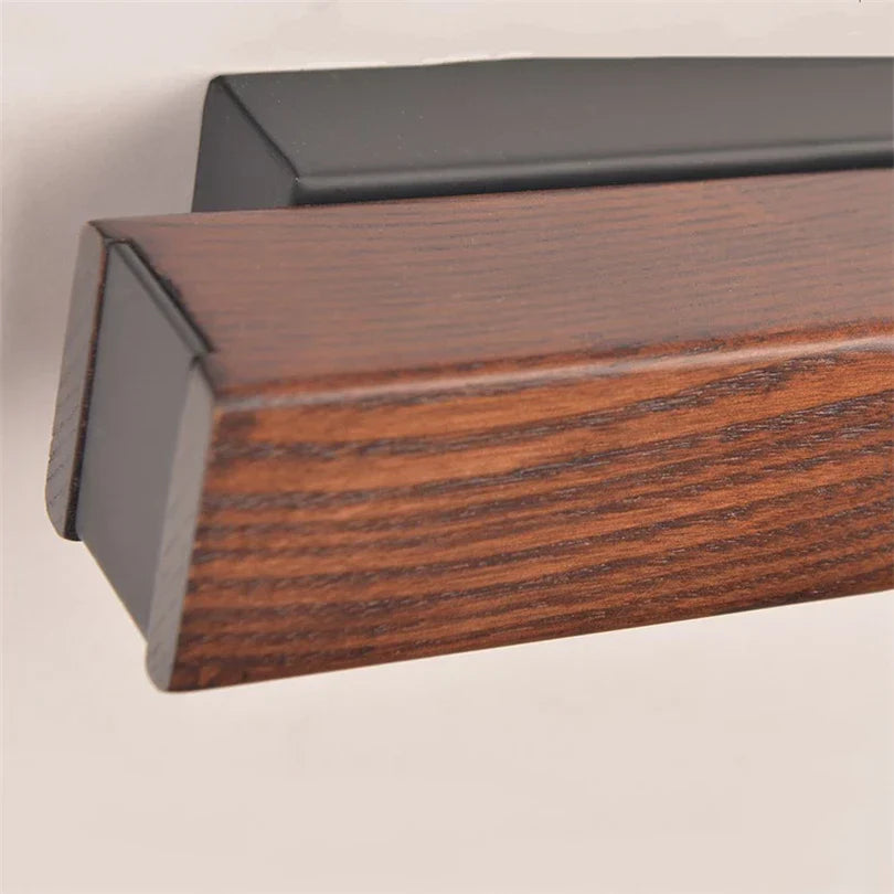 Adjustable Wooden LED Wall Light – Modern Reading Lamp