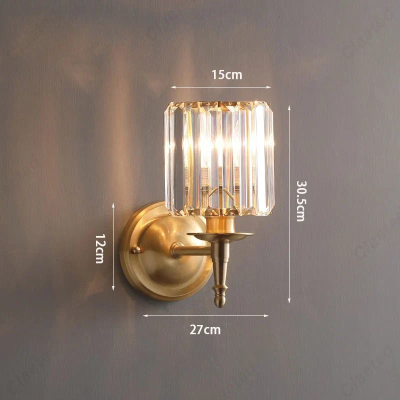 Elegant Crystal Wall Light – Glamour Style