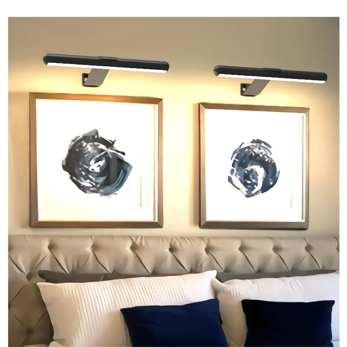 Wireless LED Wall Light for Artwork – Rechargeable Picture Lamp