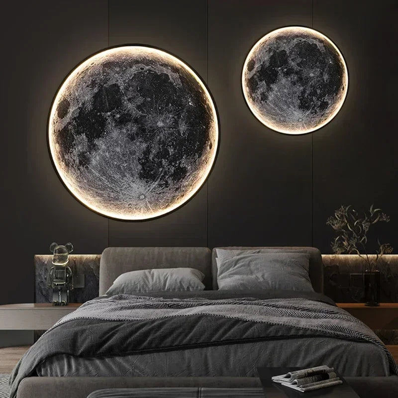 Decorative Wall-Mounted LED Moon Lamp