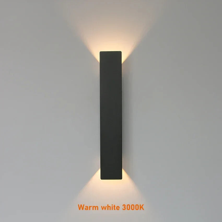 Modern Outdoor LED Wall Light – Up & Down Waterproof Facade Lamp
