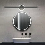 Modern LED Wall Light with Linear Design and Circular Accent – Contemporary Decorative Lighting