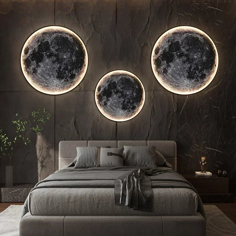 Decorative Wall-Mounted LED Moon Lamp