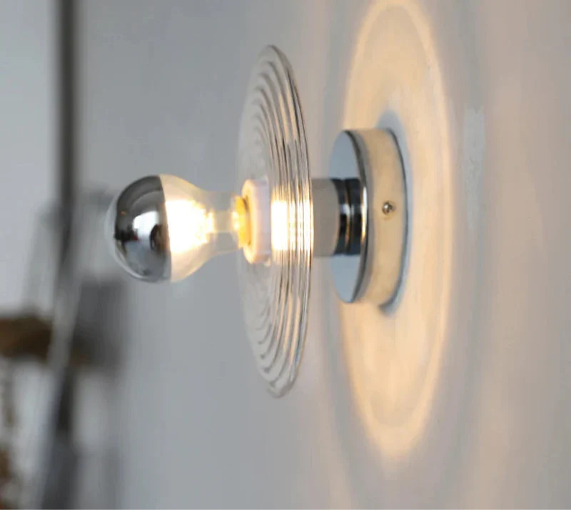 Modern Wall Light with Glass Shade
