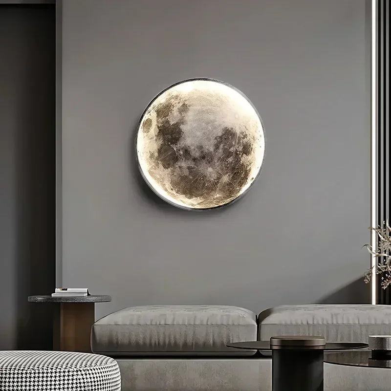 Decorative Wall-Mounted LED Moon Lamp