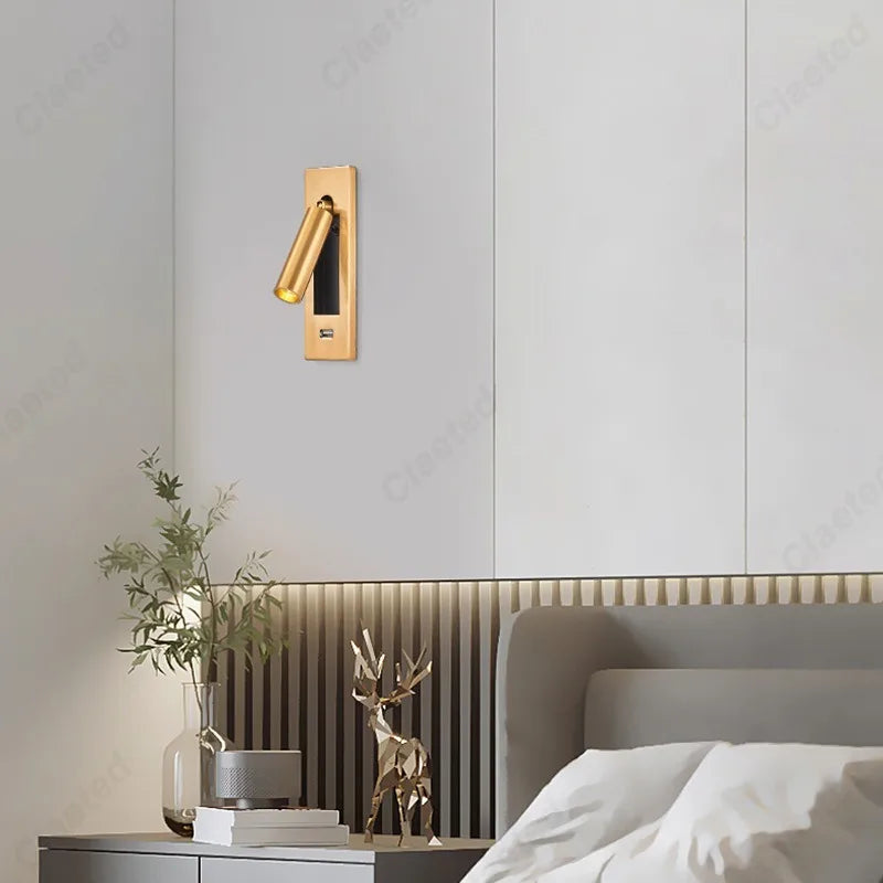 Modern Adjustable Wall Light for Bedroom or Reading Nook