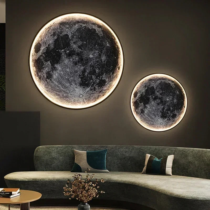 Decorative Wall-Mounted LED Moon Lamp