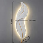 Feather-Shaped Wall Light – Subtle Elegance and Ambient Glow