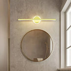Modern LED Wall Light with Linear Design and Circular Accent – Contemporary Decorative Lighting