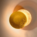 Decorative Wall Lamp Inspired by Moon Phases – 360° Rotatable Shade