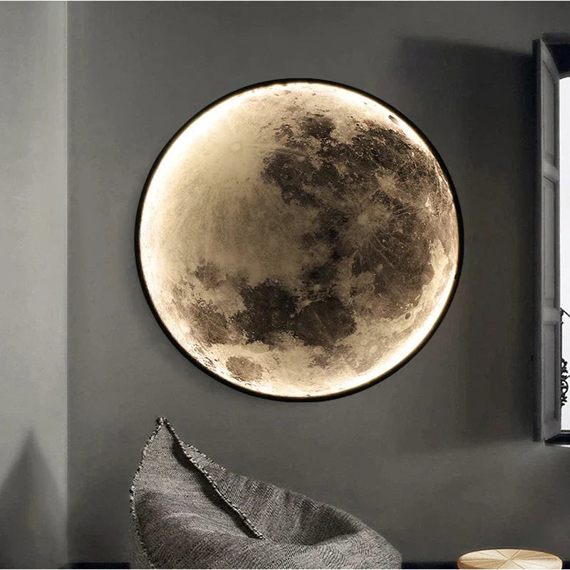 Decorative Wall-Mounted LED Moon Lamp