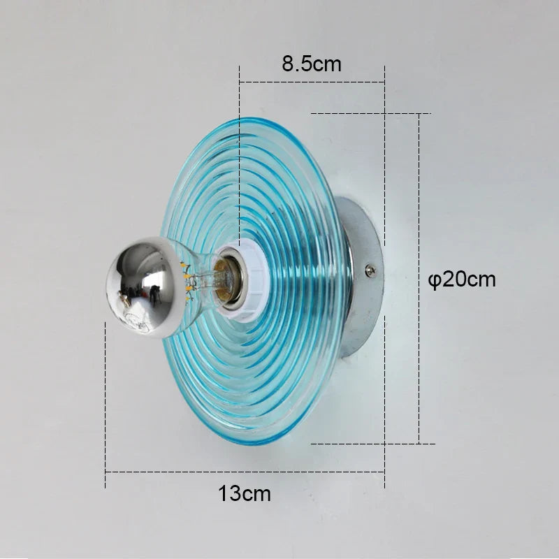 Modern Wall Light with Glass Shade