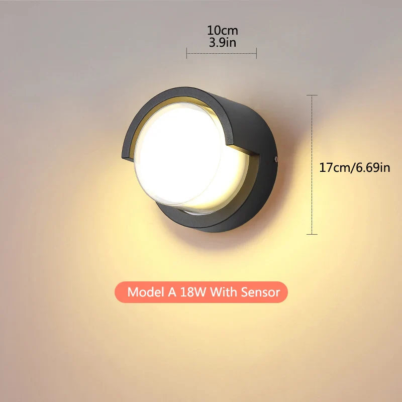 Outdoor Wall Light with Motion Sensor