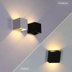 Modern Waterproof LED Wall Light – Cube-Shaped Sconce