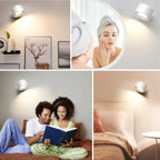 Wireless Detachable Wall Light – Rechargeable LED Lamp with 360° Rotation