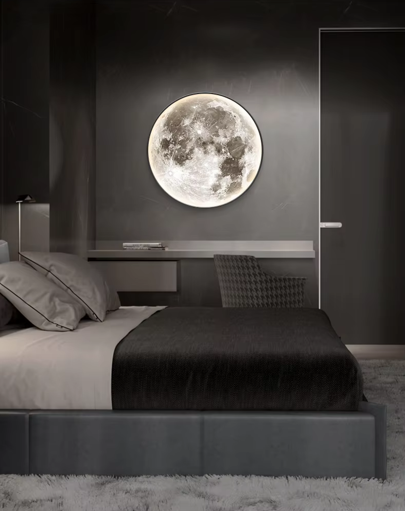Decorative Wall-Mounted LED Moon Lamp