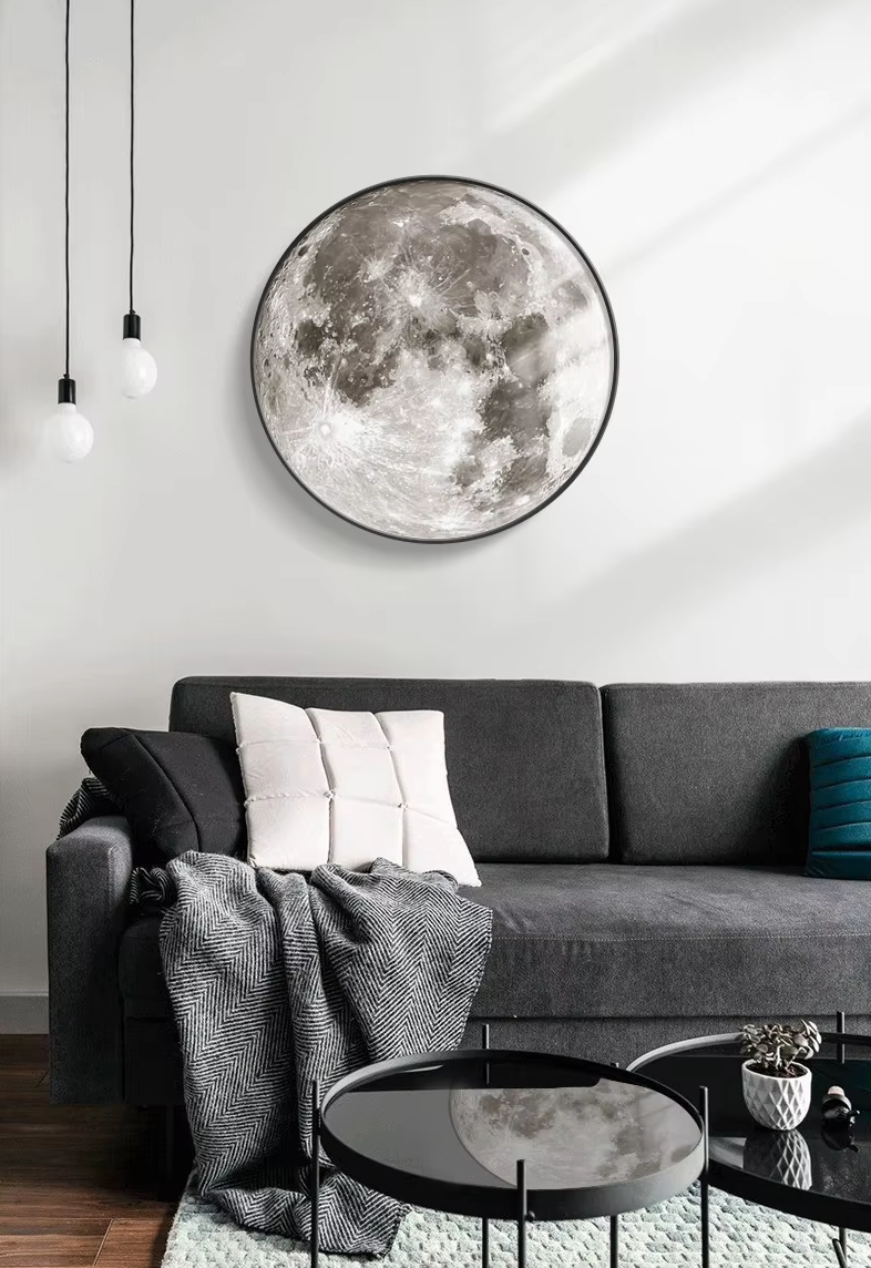 Decorative Wall-Mounted LED Moon Lamp