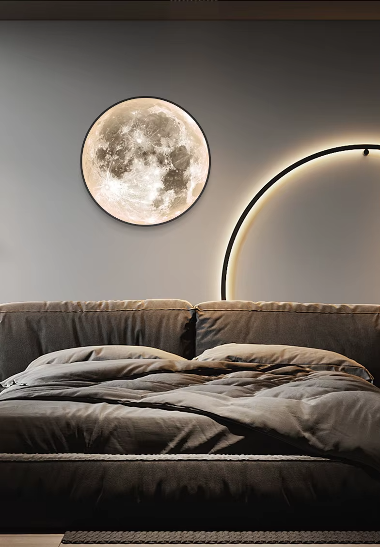 Decorative Wall-Mounted LED Moon Lamp