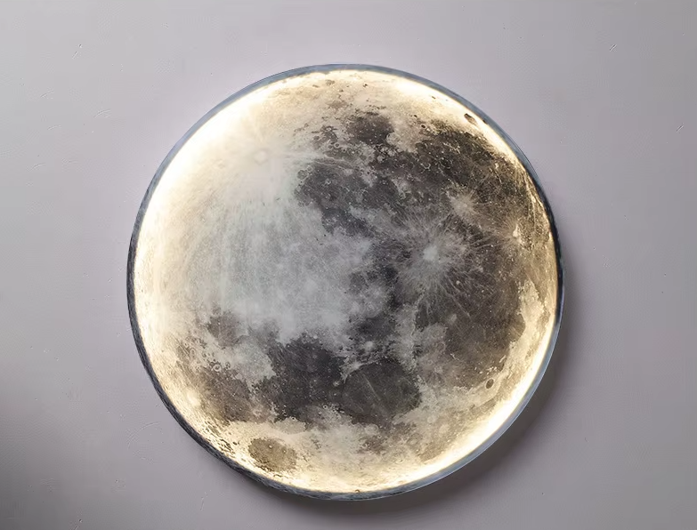 Decorative Wall-Mounted LED Moon Lamp