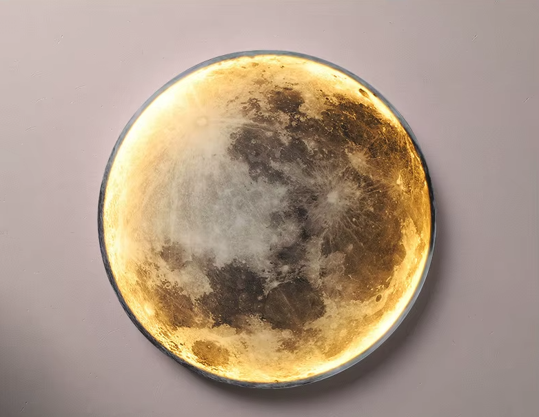 Decorative Wall-Mounted LED Moon Lamp