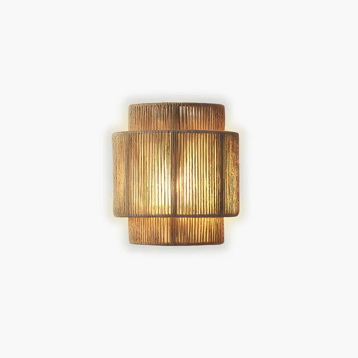 Hikari Boho Wall Light with Natural Rope