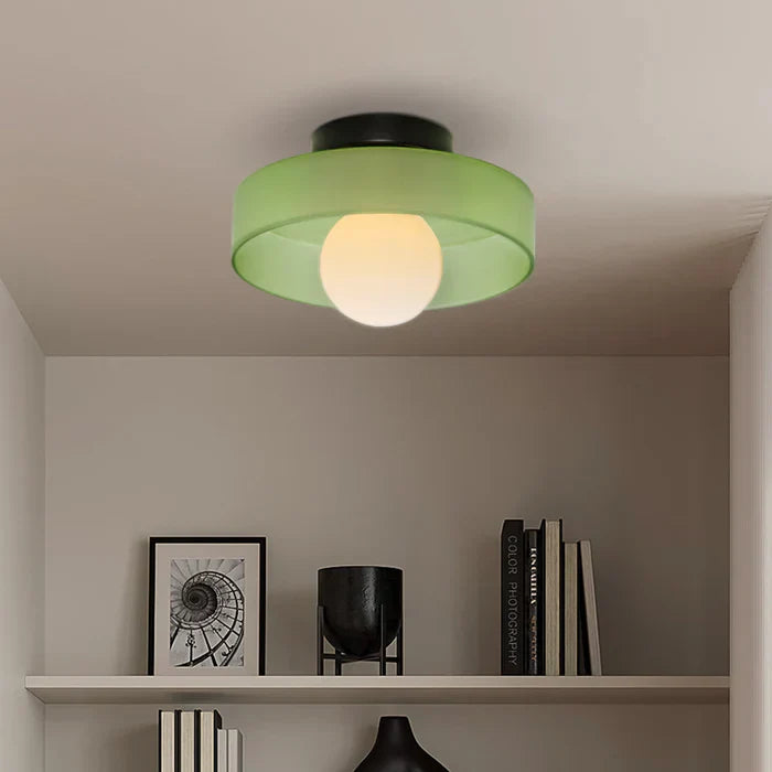 Modern Glass Ceiling Light with Minimalist Design