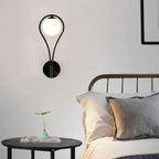 Modern LED Wall Sconce with Spherical Glass Shade