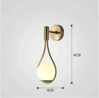 Modern LED Wall Sconce with Spherical Glass Shade