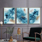 Golden Abstract Canvas