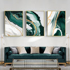 Green Wave Canvas