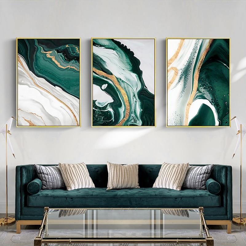 Green Wave Canvas