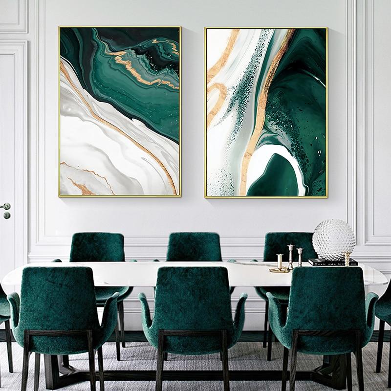Green Wave Canvas
