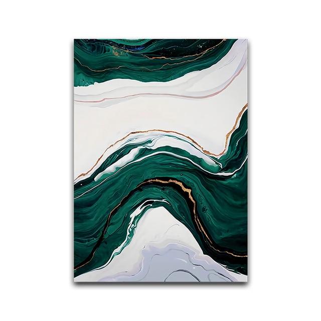 Green Wave Canvas