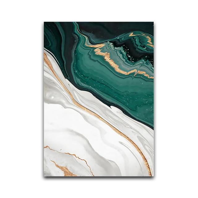 Green Wave Canvas