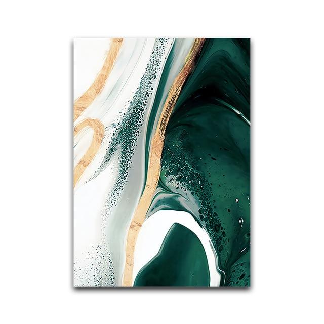 Green Wave Canvas