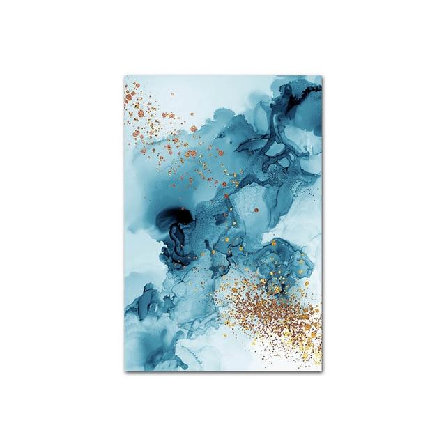 Golden Abstract Canvas