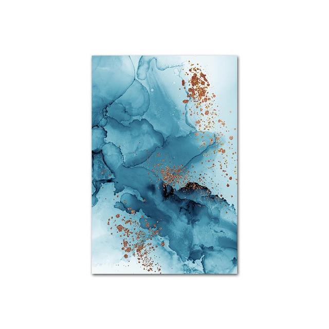 Golden Abstract Canvas