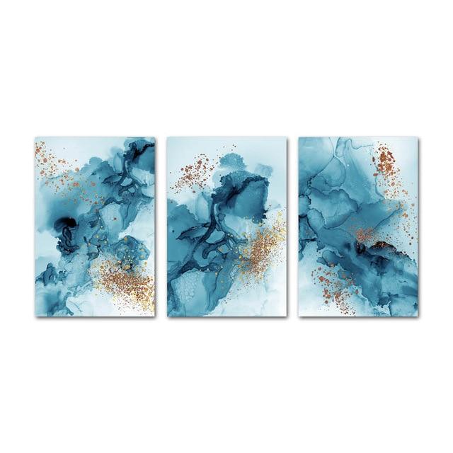 Golden Abstract Canvas