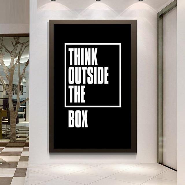 Think Outside The Box Canvas