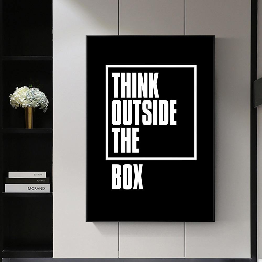Think Outside The Box Canvas