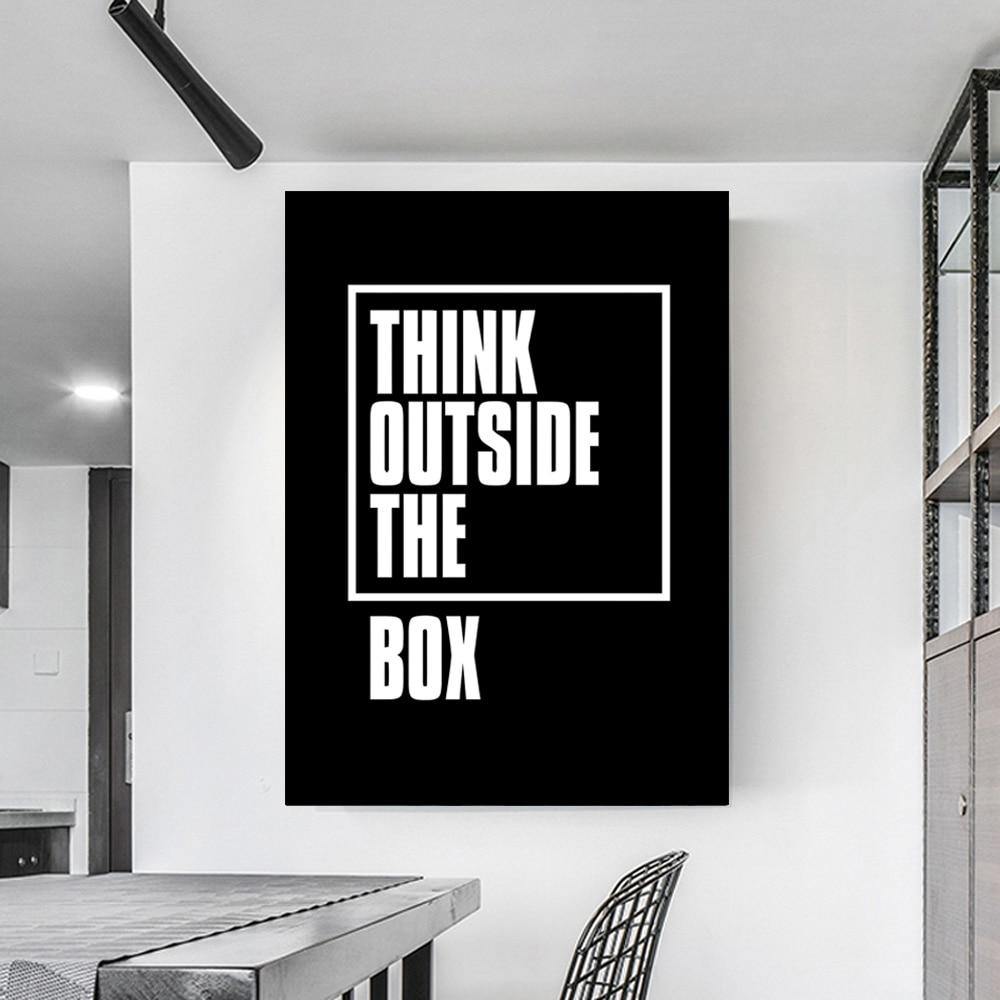 Think Outside The Box Canvas