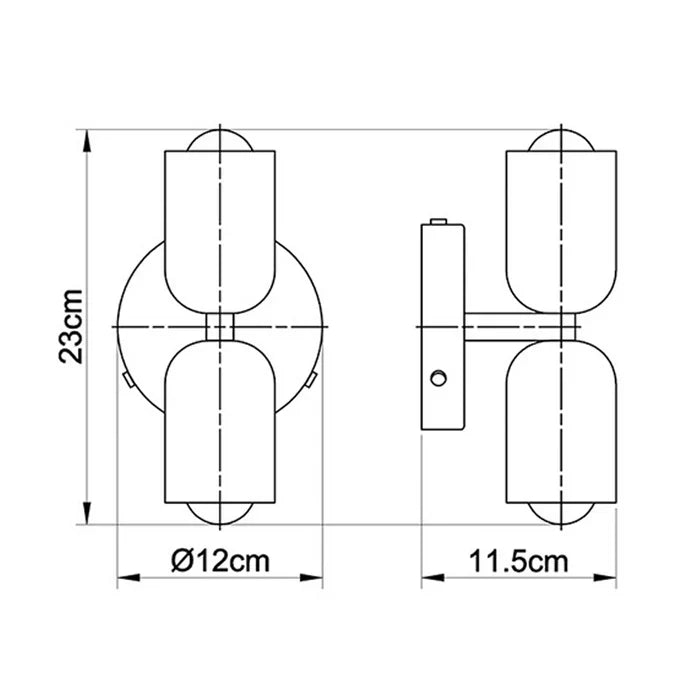 Modern Japandi Wall Light – Minimalist Upward Wall Lamp