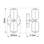 Modern Japandi Wall Light – Minimalist Upward Wall Lamp