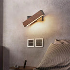 Adjustable Wooden LED Wall Light – Modern Reading Lamp