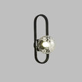 Modern Wall Light with Frosted Glass Globe