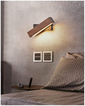 Adjustable Wooden LED Wall Light – Modern Reading Lamp