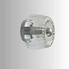 Elegant Glass Ceiling Light with Crystal Design