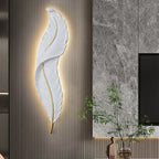 Feather-Shaped Wall Light – Subtle Elegance and Ambient Glow