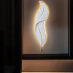 Feather-Shaped Wall Light – Subtle Elegance and Ambient Glow